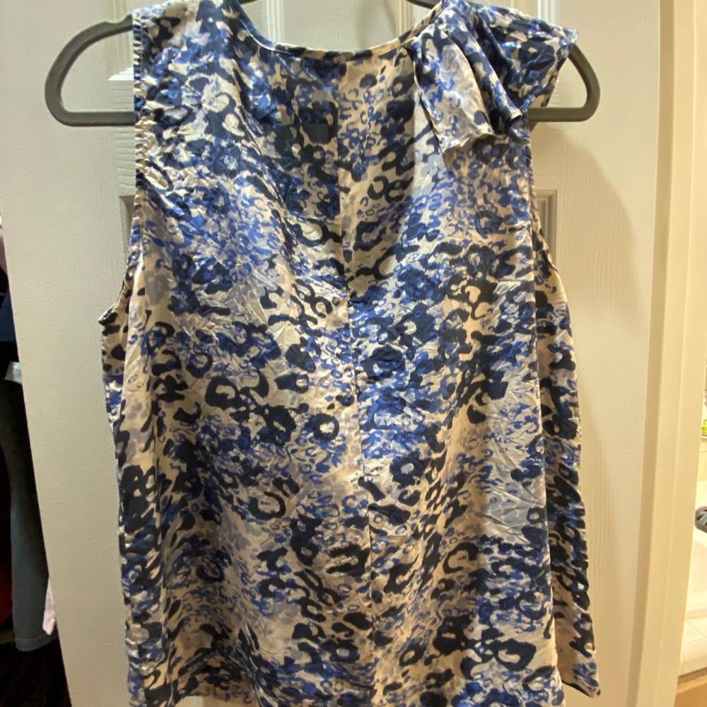 Silk Ruffled Collar Blouse - Picture 3 of 4